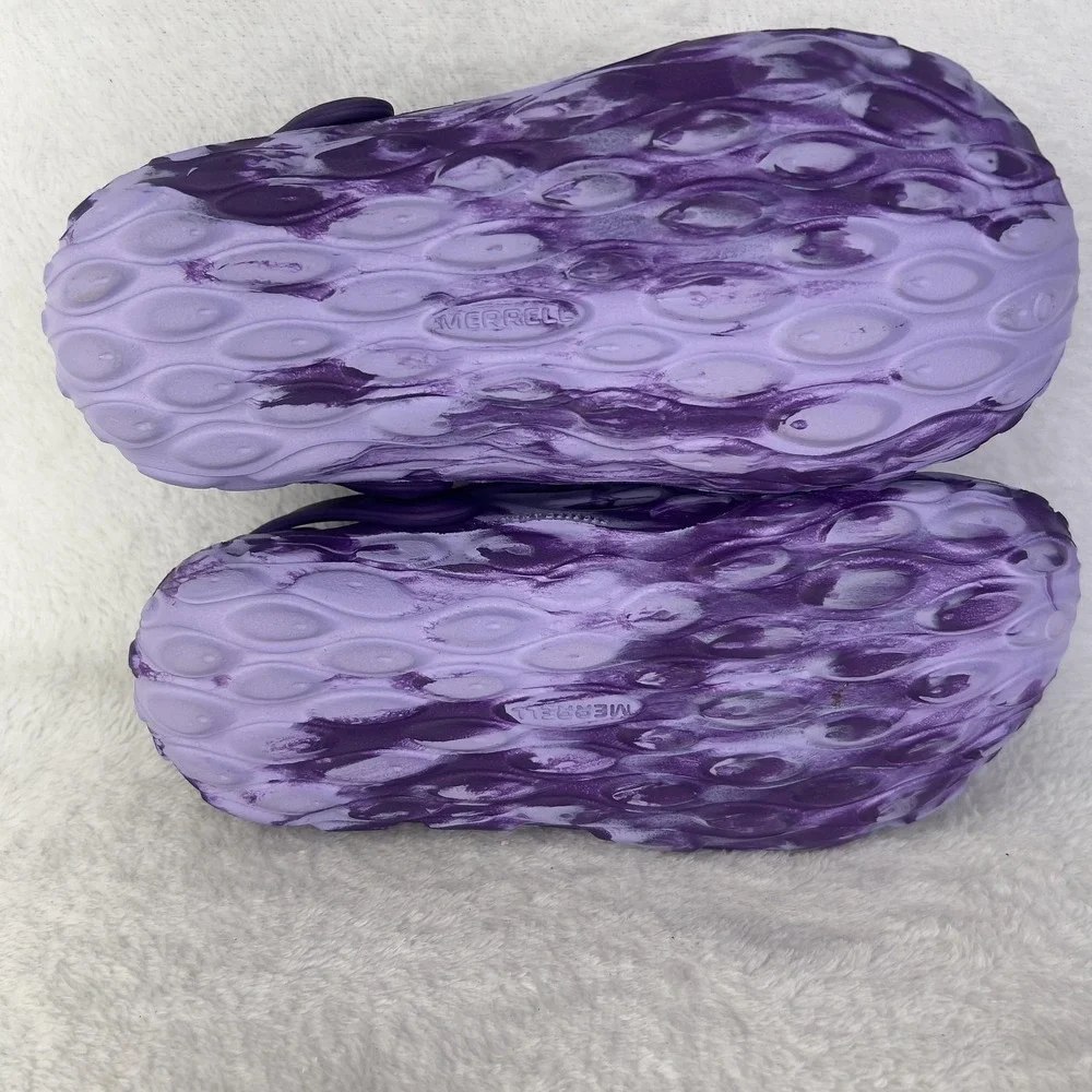 Merrell Shoes Mens 8 Purple Hydro Moc Clog‎ Sandals Tie Dye Slip On